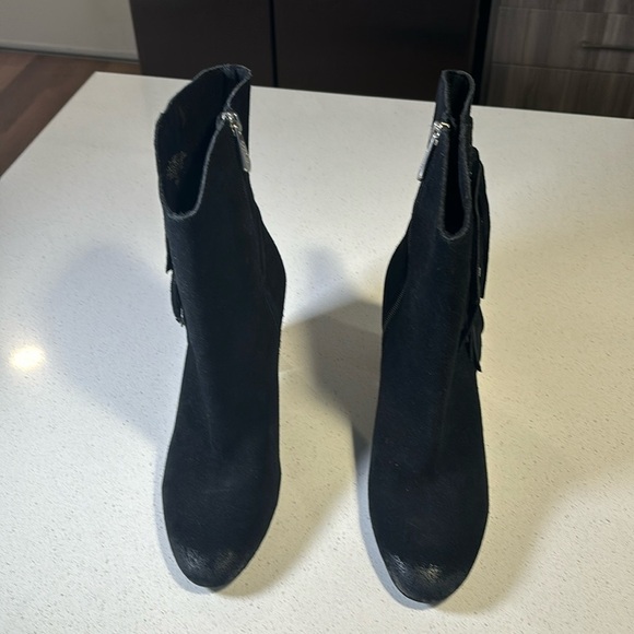 LADIES CHARLES DAVID BLACK BOULDER BOOTS - Picture 4 of 10